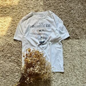 Polo Ralph Lauren Bear White Short Sleeve Tee Women’s Size XL
